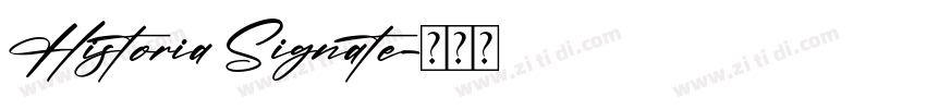 Historia Signate字体转换